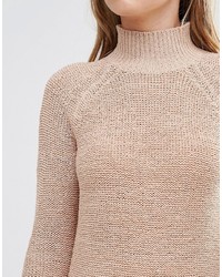 Женский светло-коричневый вязаный свитер от Vila