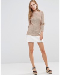 Женский светло-коричневый вязаный свитер от Vila