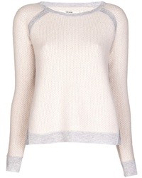 Женский светло-коричневый вязаный свитер от J Brand