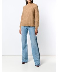 Женский светло-коричневый вязаный свитер от Ulla Johnson