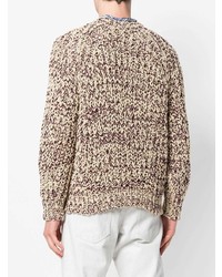 Мужской светло-коричневый вязаный свитер от Isabel Marant