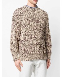 Мужской светло-коричневый вязаный свитер от Isabel Marant