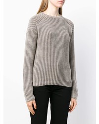 Женский светло-коричневый вязаный свитер от Iris von Arnim
