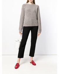 Женский светло-коричневый вязаный свитер от Iris von Arnim