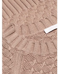 Женский светло-коричневый вязаный свитер от See by Chloe
