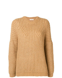 Женский светло-коричневый вязаный свитер от Ulla Johnson