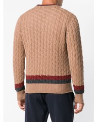 Мужской светло-коричневый вязаный свитер от Eleventy