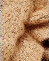 Женский светло-коричневый вязаный шарф от Asos