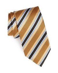 Светло-коричневый галстук в вертикальную полоску