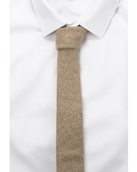 Мужской светло-коричневый галстук от Topman