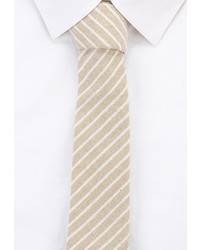 Мужской светло-коричневый галстук от Topman