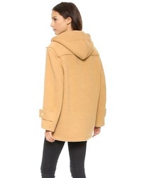 Женский светло-коричневый дафлкот