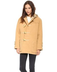 Женский светло-коричневый дафлкот