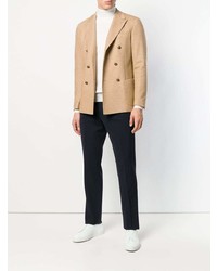 Мужской светло-коричневый двубортный пиджак от Eleventy