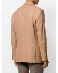 Мужской светло-коричневый двубортный пиджак от Brunello Cucinelli