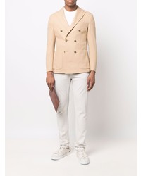 Мужской светло-коричневый двубортный пиджак от Eleventy