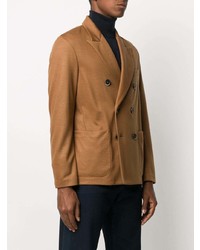 Мужской светло-коричневый двубортный пиджак от Barena