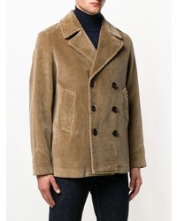 Мужской светло-коричневый двубортный пиджак от Paltò