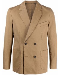 Мужской светло-коричневый двубортный пиджак от Officine Generale