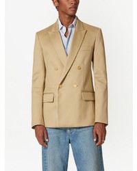 Мужской светло-коричневый двубортный пиджак от Valentino
