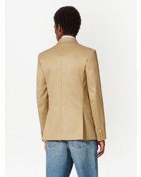 Мужской светло-коричневый двубортный пиджак от Valentino