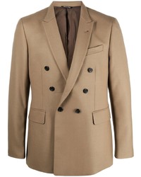 Мужской светло-коричневый двубортный пиджак от Reveres 1949