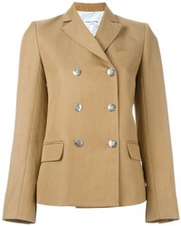 Женский светло-коричневый двубортный пиджак от Sonia Rykiel