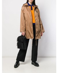 Женский светло-коричневый дождевик от Prada