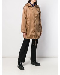 Женский светло-коричневый дождевик от Prada