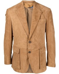 Мужской светло-коричневый замшевый пиджак от Polo Ralph Lauren