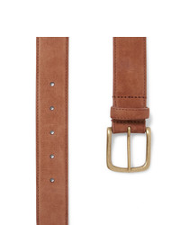 Мужской светло-коричневый замшевый ремень от Anderson & Sheppard