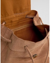 Женский светло-коричневый замшевый рюкзак с вышивкой от Park Lane