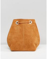 Женский светло-коричневый замшевый рюкзак от Asos