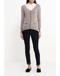 Женский светло-коричневый кардиган от Aurora Firenze