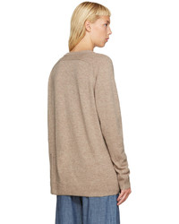 Женский светло-коричневый кардиган от Raquel Allegra