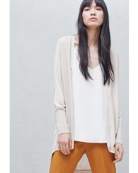 Женский светло-коричневый кардиган от Mango