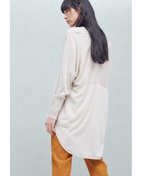 Женский светло-коричневый кардиган от Mango