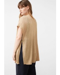 Женский светло-коричневый кардиган от Violeta BY MANGO