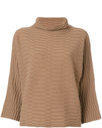 Женский светло-коричневый кашемировый свитер от Fabiana Filippi