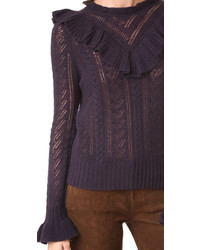 Женский светло-коричневый кашемировый свитер от Ulla Johnson