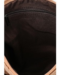 Светло-коричневый кожаный клатч от Chantal
