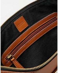 Светло-коричневый кожаный клатч от Asos