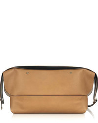 Светло-коричневый кожаный клатч от Chloé