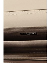 Светло-коричневый кожаный клатч от David Jones