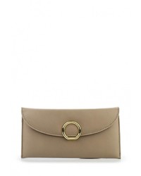 Светло-коричневый кожаный клатч от David Jones