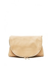 Светло-коричневый кожаный клатч от Fetiche