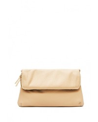 Светло-коричневый кожаный клатч от Fetiche