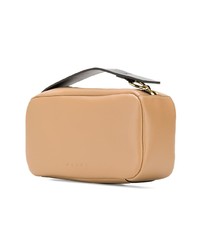 Светло-коричневый кожаный клатч от Marni