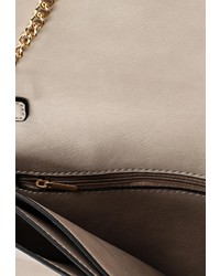 Светло-коричневый кожаный клатч от Johnny