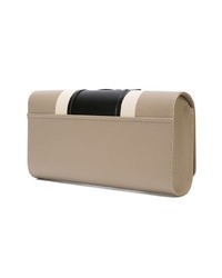 Светло-коричневый кожаный клатч от Perrin Paris